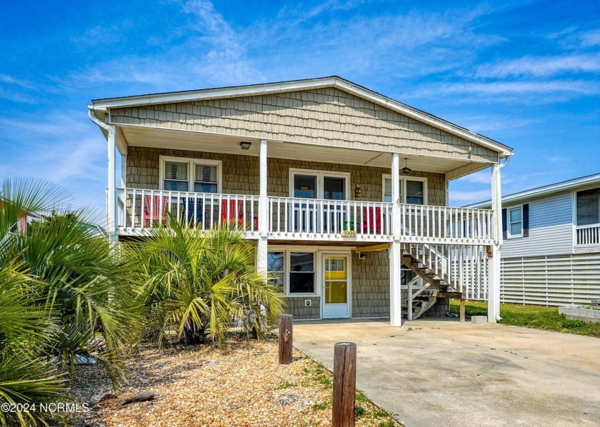Have your beach and rent it too!   2nd row beach cottage with - Beach Home for sale in Oak Island, North Carolina on Beachhouse.com