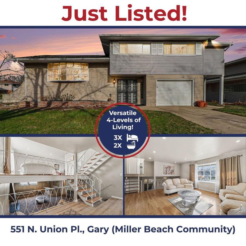 Minutes from Miller Beach - This Stunning Multi-level home is - Beach Home for sale in Gary, Indiana on Beachhouse.com