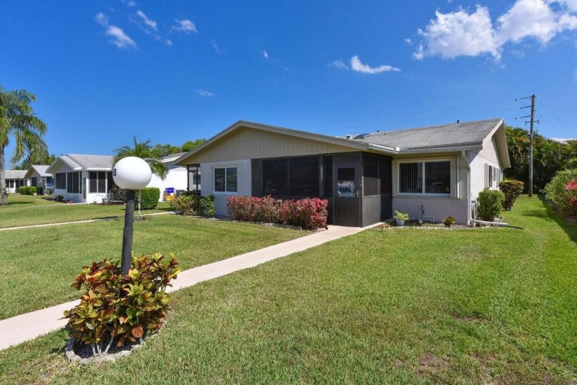 !!55 and up!! 2-bedroom 2-bathroom Villa with a BRAND NEW ROOF - Beach Home for sale in West Palm Beach, Florida on Beachhouse.com