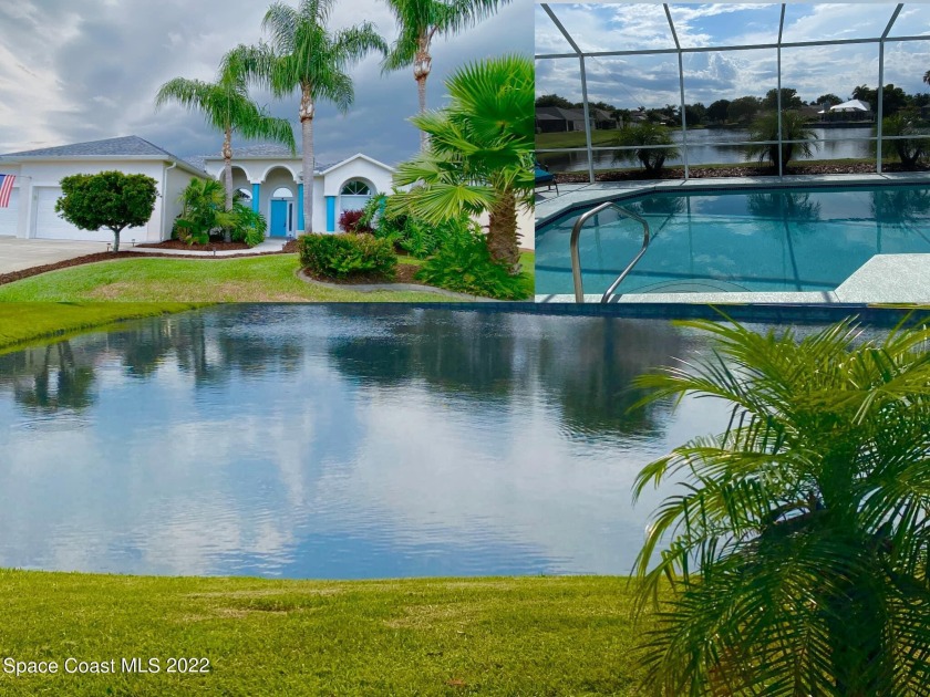 It's coastal living at it's best with this lakefront, pool home - Beach Home for sale in Merritt Island, Florida on Beachhouse.com