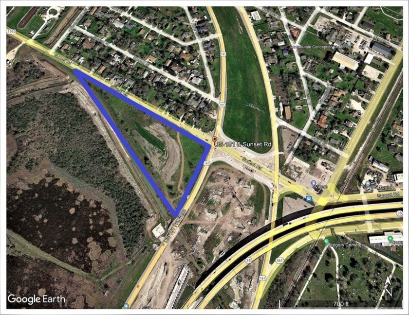 With approximately 537' along US Highway 181, 945' feet along - Beach Commercial for sale in Gregory, Texas on Beachhouse.com