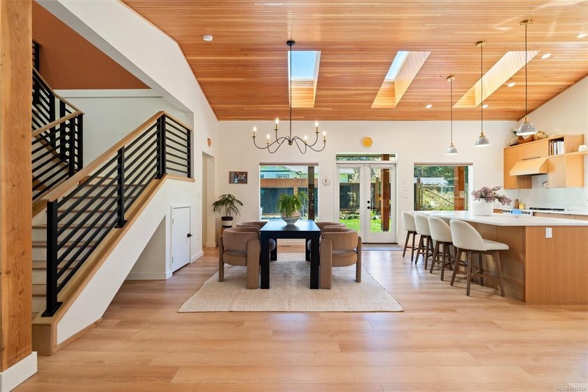 Custom-built in 2021, this West Coast Scandinavian contemporary - Beach Home for sale in Shawnigan Lake, British Columbia on Beachhouse.com
