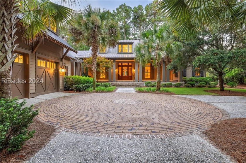 From the intricate driveway to the coffered ceilings and heart - Beach Home for sale in Bluffton, South Carolina on Beachhouse.com