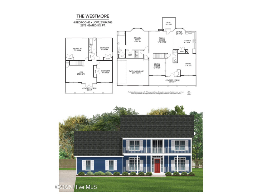 Welcome home to The Westmore, a stunning two-story design - Beach Home for sale in Swansboro, North Carolina on Beachhouse.com