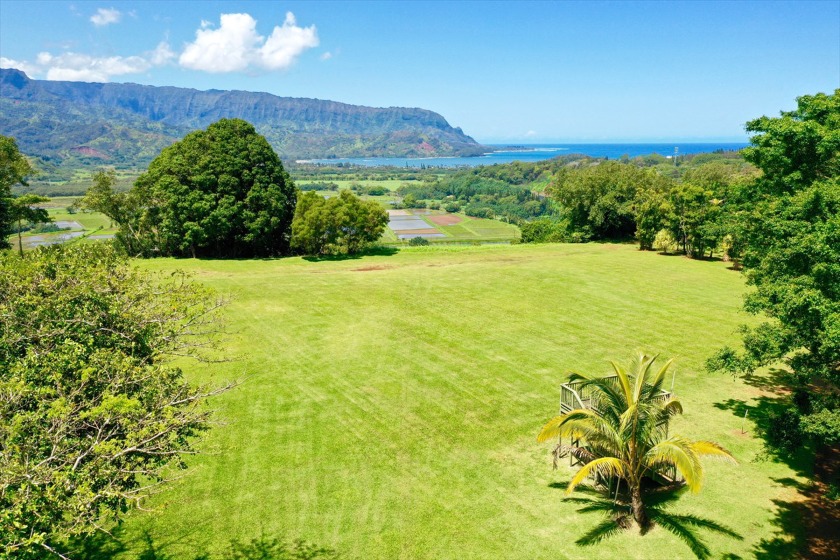 The view from the Hanalei Valley rim on the North Shore of Kauai - Beach Acreage for sale in Princeville, Hawaii on Beachhouse.com