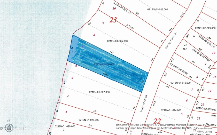 Waterfront vacant lot located on sought-after Sandy Hook Drive - Beach Lot for sale in Pass Christian, Mississippi on Beachhouse.com