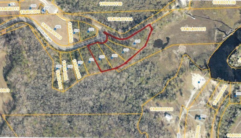 Presented for sale are four contiguous residential building lots - Beach Lot for sale in Supply, North Carolina on Beachhouse.com