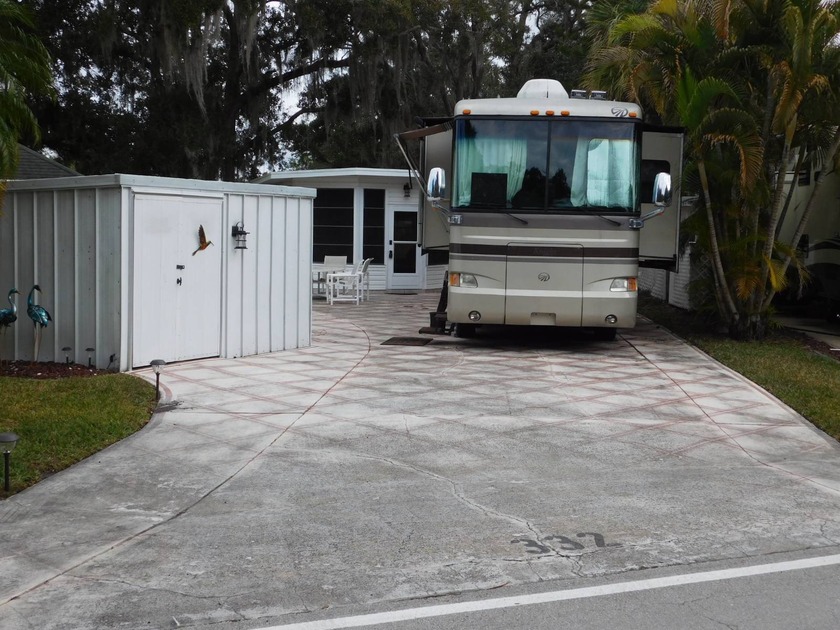 This fabulous RV site features golf course views with a concrete - Beach Lot for sale in Titusville, Florida on Beachhouse.com