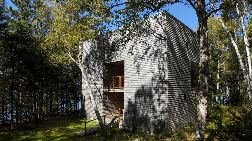 This distinctive three-story cube-style home in Machiasport - Beach Home for sale in Machiasport, Maine on Beachhouse.com