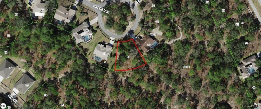 Cul de sac lot with Southern rear exposure and a deep greenbelt - Beach Lot for sale in Homosassa, Florida on Beachhouse.com