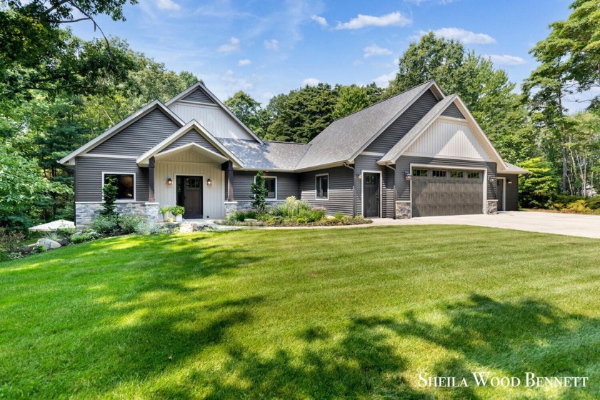 Custom-Built Home on 5.7 Wooded Acres - Exceptional Design Meets - Beach Home for sale in Holland, Michigan on Beachhouse.com