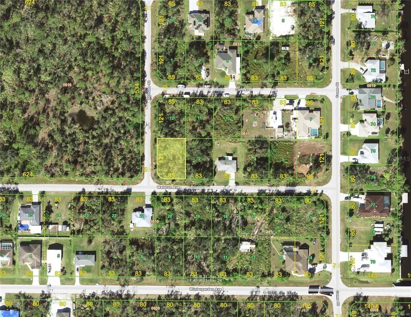 This lot is situated in a residential area with neighboring - Beach Lot for sale in Port Charlotte, Florida on Beachhouse.com
