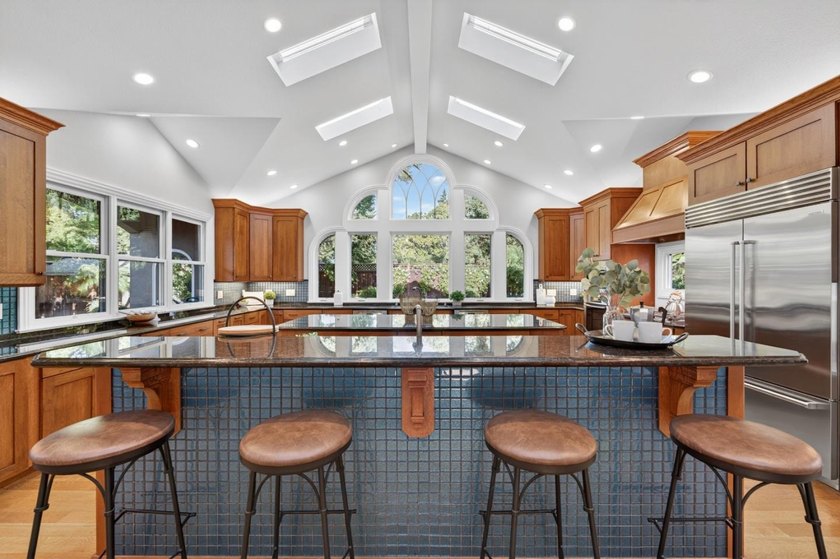 This stunning executive five-bedroom, four-bath residence offers - Beach Home for sale in Los Altos, California on Beachhouse.com