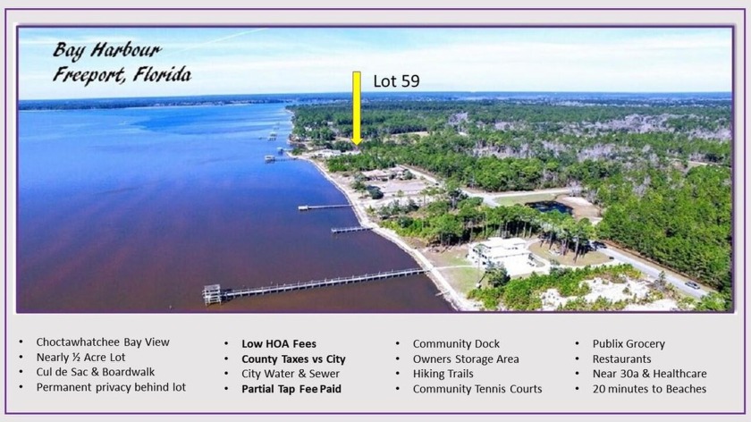 Choctawhatchee Bay View Lot! Do not miss this opportunity to - Beach Lot for sale in Freeport, Florida on Beachhouse.com