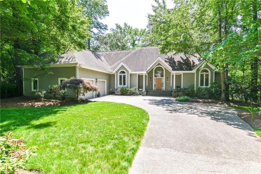 Fantastic sprawling waterfront home situated on a heavily wooded - Beach Home for sale in Virginia Beach, Virginia on Beachhouse.com