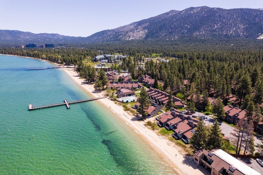 Overlooking the year round heated pool and spa and air - Beach Condo for sale in South Lake Tahoe, California on Beachhouse.com