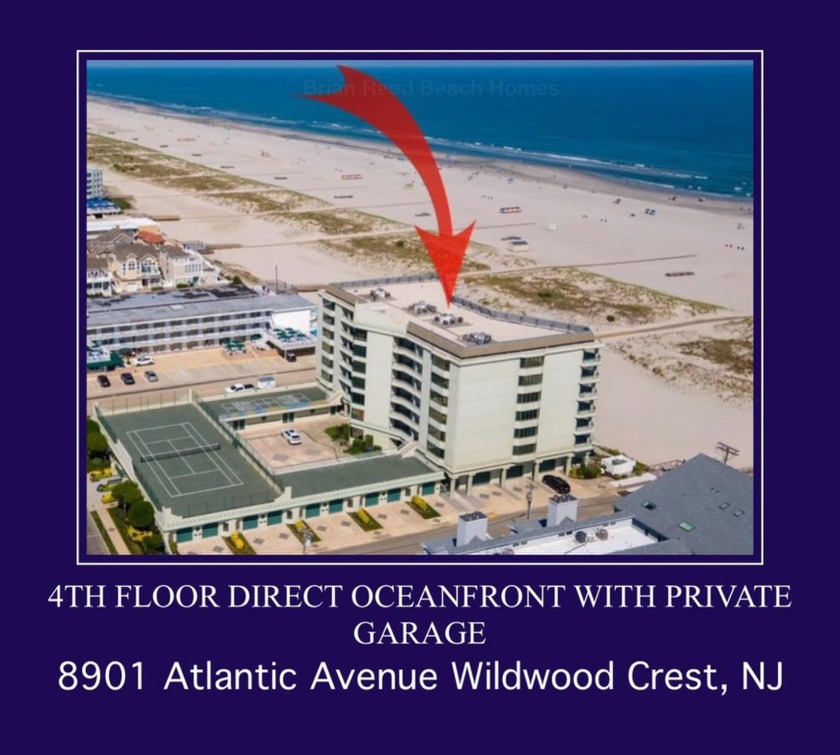 Oceanfront. You Are Literally Right on the Beach with direct - Beach Condo for sale in Wildwood Crest, New Jersey on Beachhouse.com