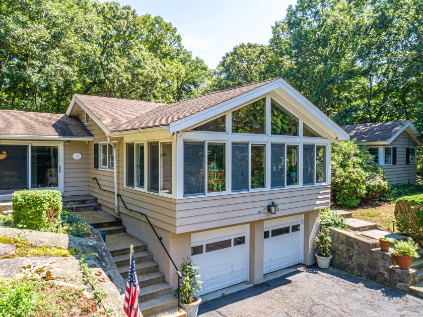 This turnkey ranch, perfectly nestled on 2.85 acres in North - Beach Home for sale in Stamford, Connecticut on Beachhouse.com