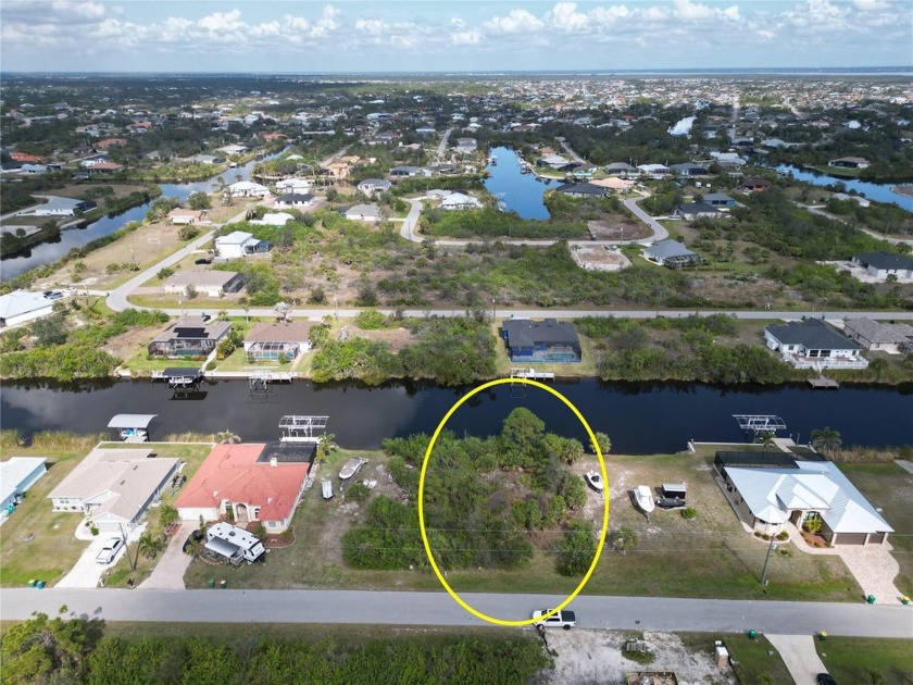 Waterfront Lot For Sale with 80 feet of shoreline overlooking - Beach Lot for sale in Port Charlotte, Florida on Beachhouse.com