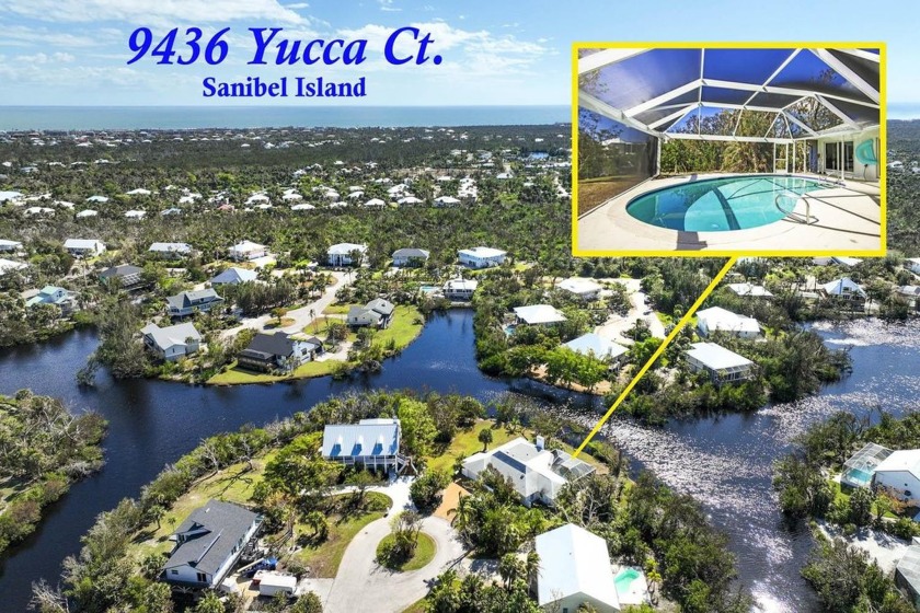 At end of the Yucca Ct cul-de-sac with expansive long lake views - Beach Home for sale in Sanibel, Florida on Beachhouse.com