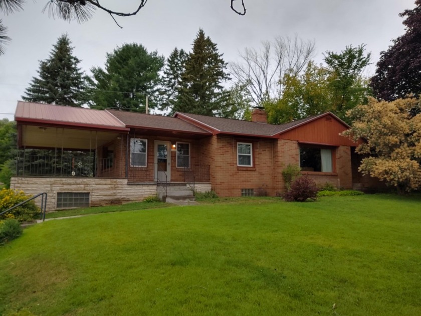 Ranch style home with view to Chassell bay on double lot.  Appx - Beach Home for sale in Chassell, Michigan on Beachhouse.com