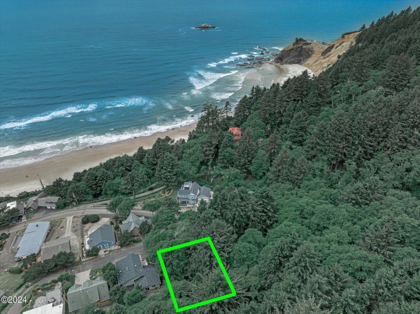 Panoramic Ocean views on this street that ends at a cul-de-sac - Beach Lot for sale in Lincoln City, Oregon on Beachhouse.com
