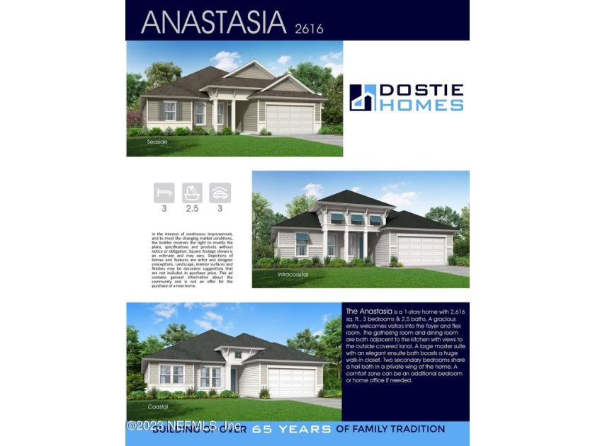 This Anastasia is a 1-story home with 2,616 square feet, 3 - Beach Home for sale in Ponte Vedra, Florida on Beachhouse.com