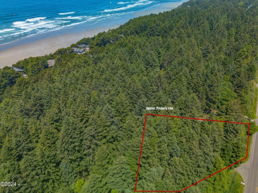 Treed 1.22 acre lot with Hwy 101 frontage just past the Surfland - Beach Lot for sale in South Beach, Oregon on Beachhouse.com