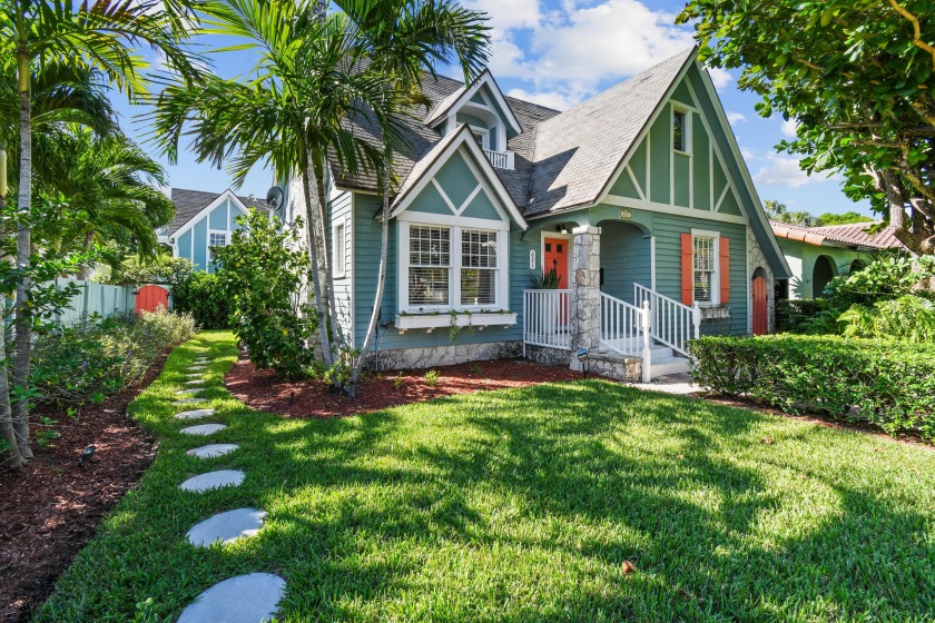 Charming Tudor Style Historical 3/2 Home With Detached 2 Story - Beach Home for sale in Lake Worth Beach, Florida on Beachhouse.com