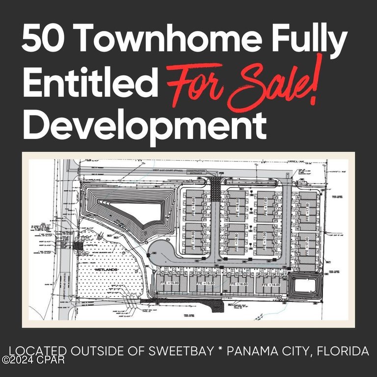 APPROVED 50 UNIT TOWNHOME DEVELOPMENT ORDER AND ENGINEERING IN - Beach Commercial for sale in Panama City, Florida on Beachhouse.com