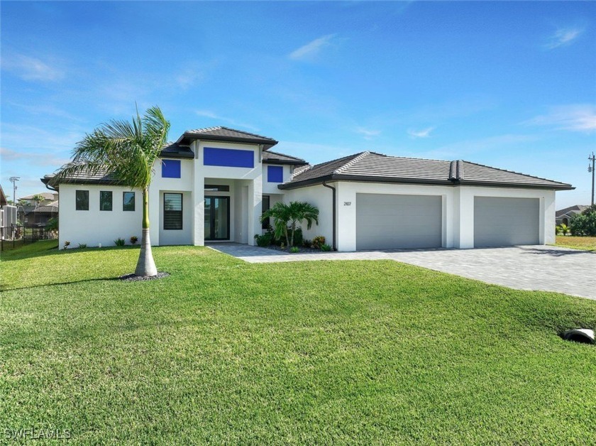 SLEEK MODERN GULF ACCESS home on wide Saltwater Canal (DOCK - Beach Home for sale in Cape Coral, Florida on Beachhouse.com