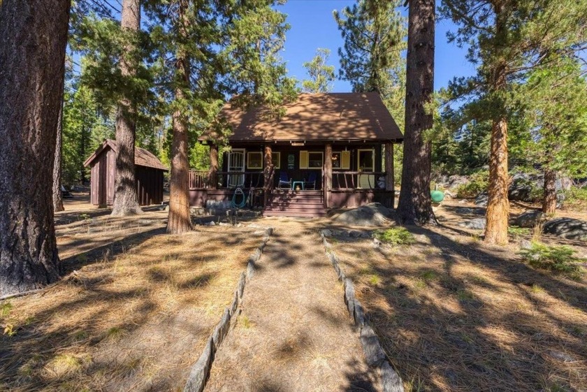 Enjoy your historical 3 BR cabin in the woods!   Original knotty - Beach Home for sale in Tahoma, California on Beachhouse.com