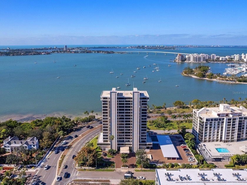 Perched on the 12th floor as a coveted end unit in the iconic - Beach Condo for sale in Sarasota, Florida on Beachhouse.com