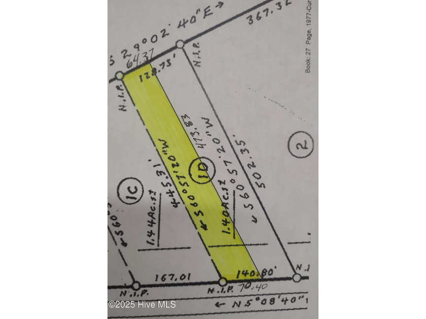 Northern 1/2 portion of lot 1D Hurst Family Trust with 70 feet - Beach Lot for sale in Swansboro, North Carolina on Beachhouse.com