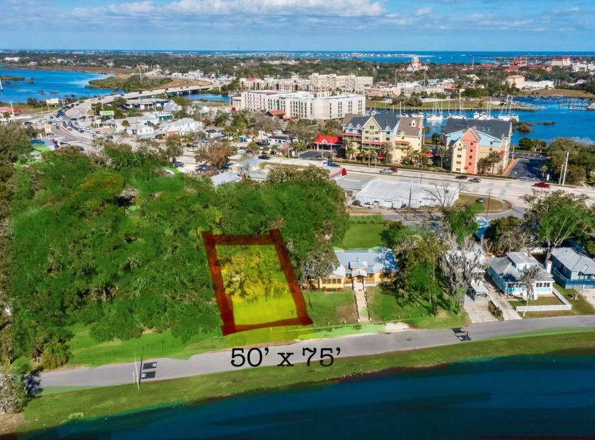 Rare! Waterfront Downtown Buildable Lot! Sweeping Direct - Beach Lot for sale in St Augustine, Florida on Beachhouse.com