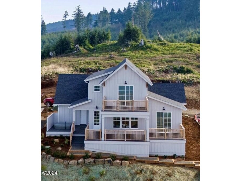 Welcome to a stunning, brand-new ocean view home that captures - Beach Home for sale in Depoe Bay, Oregon on Beachhouse.com