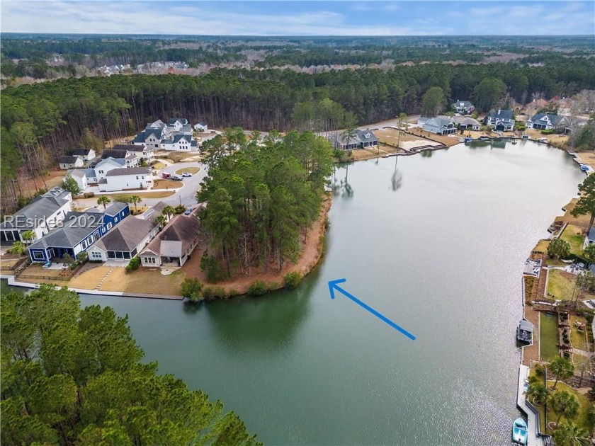 One of the most unique lakefront homesites in all of Hampton - Beach Lot for sale in Bluffton, South Carolina on Beachhouse.com