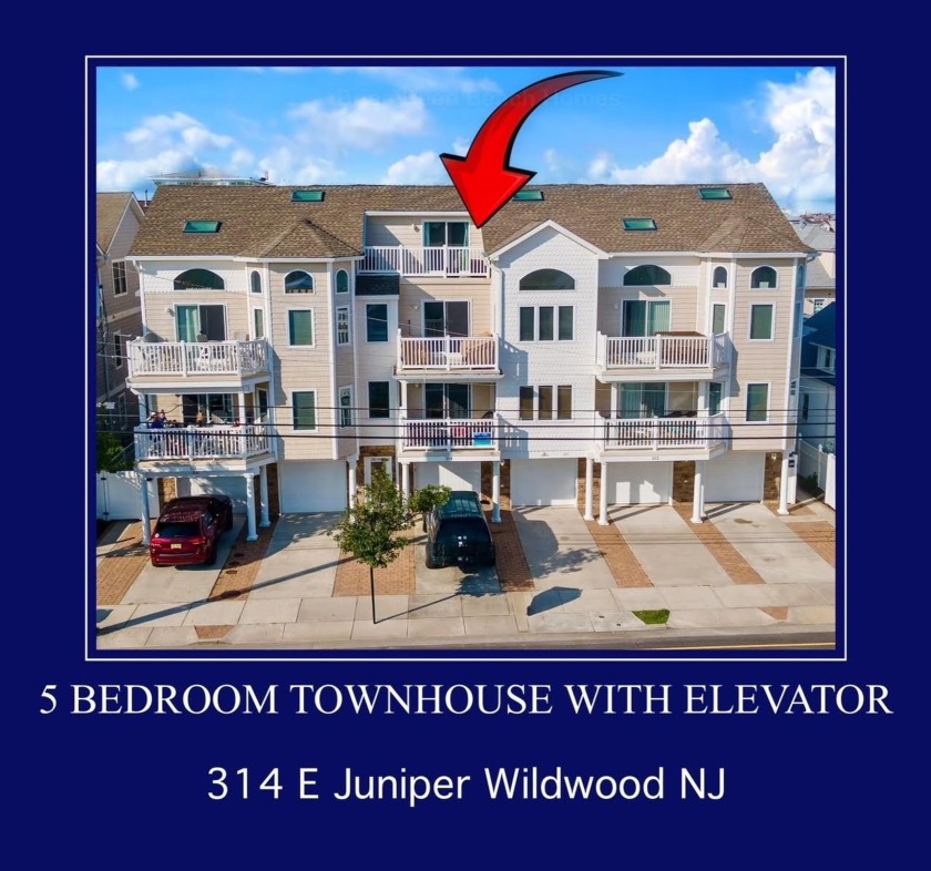 Amazing Opportunity to Own a 1 of a Kind Townhome just 1.5 - Beach Townhome/Townhouse for sale in Wildwood, New Jersey on Beachhouse.com