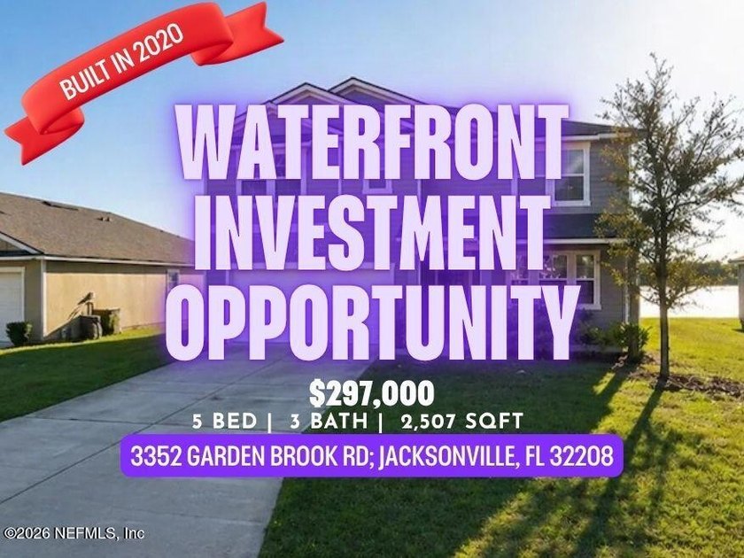 INVESTMENT opportunity with waterfront views! This 5-bedroom, 2 - Beach Home for sale in Jacksonville, Florida on Beachhouse.com