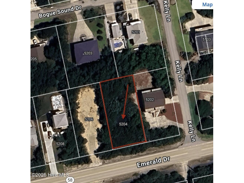 This high lot with potential water views could be the site of - Beach Lot for sale in Emerald Isle, North Carolina on Beachhouse.com