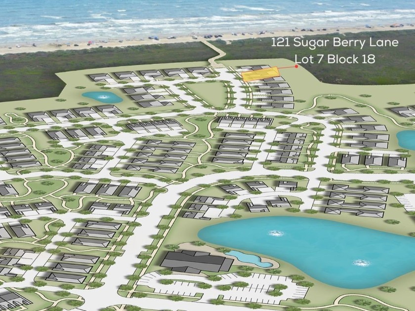 Lot 7, Block 18 on Sugar Berry Lane offers 4,922 sq ft with - Beach Lot for sale in Port Aransas, Texas on Beachhouse.com