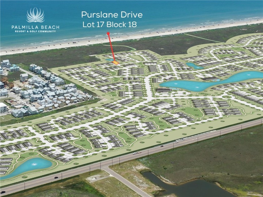 This outstanding beachfront lot at Lot 17, Block 18 on Purslane - Beach Lot for sale in Port Aransas, Texas on Beachhouse.com