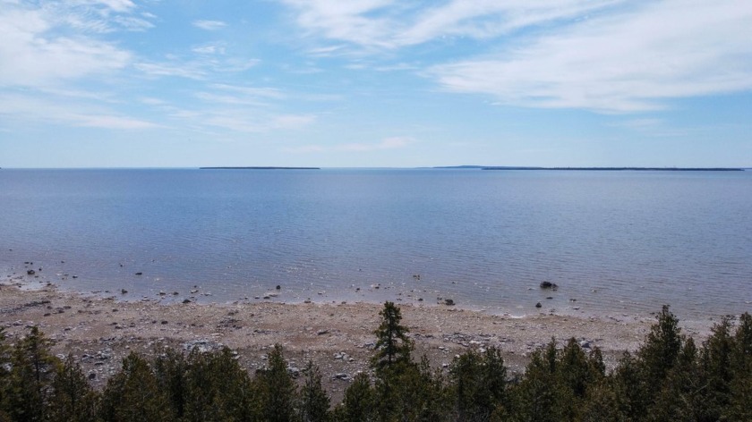 Spectacular views of the Straits of Mackinac and Mackinac Island - Beach Lot for sale in Hessel, Michigan on Beachhouse.com