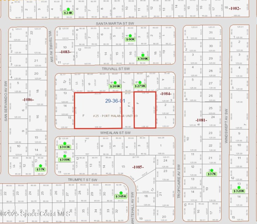 Amazing opportunity to own nearly a whole street of land with no - Beach Acreage for sale in Palm Bay, Florida on Beachhouse.com
