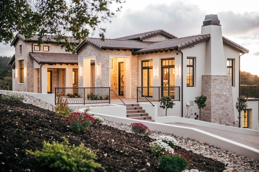 Newly completed contemporary Mediterranean estate in the private - Beach Home for sale in Monterey, California on Beachhouse.com