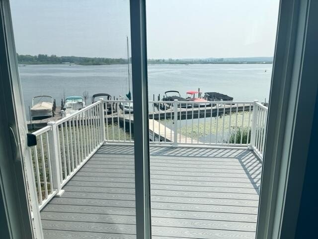 Waterfront Townhouse with a 25' boat slip and a 2 car attached - Beach Condo for sale in Manistee, Michigan on Beachhouse.com