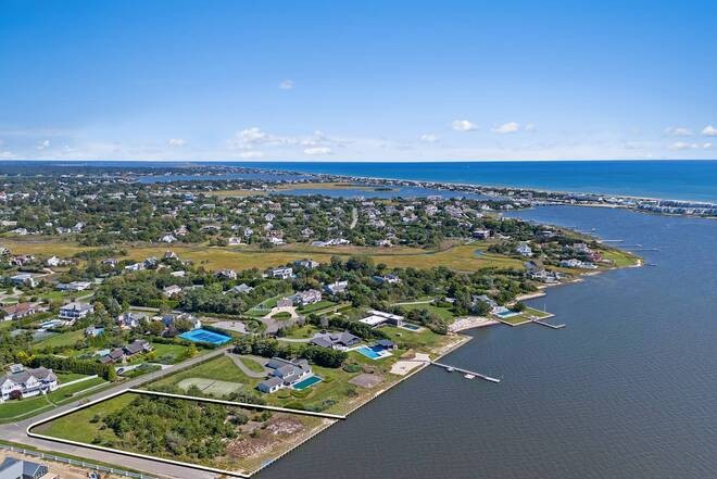 A rare opportunity to construct a new waterfront dream home on 1 - Beach Lot for sale in Westhampton Beach, New York on Beachhouse.com