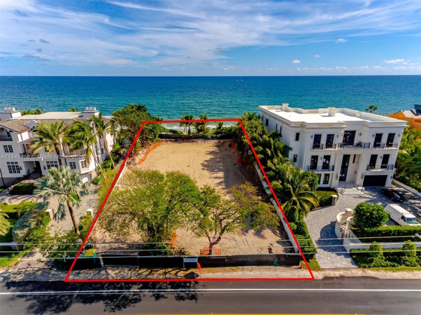 CITY & STATE APPROVED PLANS TO BUILD YOUR CUSTOM OCEANFRONT - Beach Lot for sale in Hillsboro Beach, Florida on Beachhouse.com