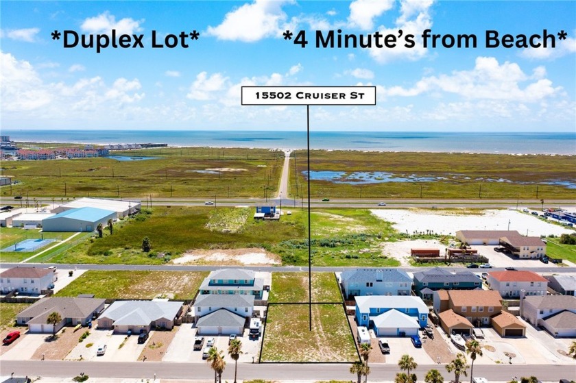 Rarely available Duplex Lot in Padre Island - Available now! 4 - Beach Lot for sale in Corpus Christi, Texas on Beachhouse.com