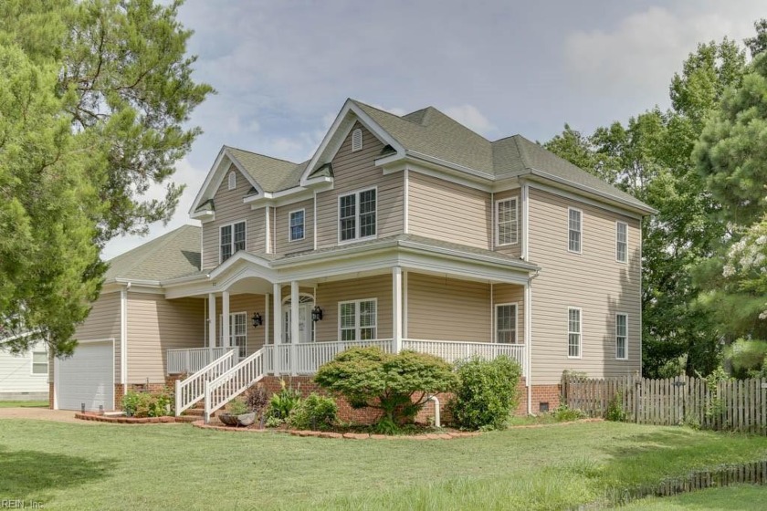 This lovely home features the old fashioned charm of a wrap - Beach Home for sale in Yorktown, Virginia on Beachhouse.com